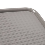 EZOWare Set of 2 Large Plastic Knitted Woven Storage Basket With Lid, Stackable Organizer Lidded Bin Box for Home, Closet, and More - 39 x 27 x 17 cm/Gray