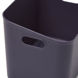 EZOWare 7 Quart Storage Basket with Tray Lid & Handles, Set of 6 Lidded Plastic Box Tote Organizer Container for Nursery, Bathroom, Kitchen, School and More (9.6x6.6x6.7 inch, Grey)
