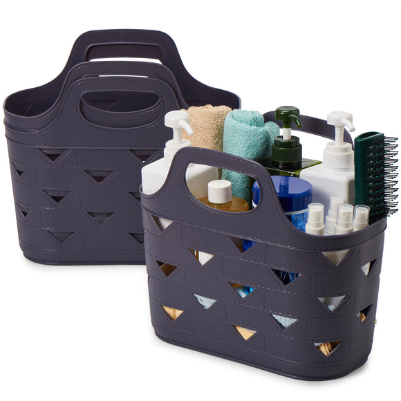 Shower Caddy Basket, Portable Shower Tote, Plastic Organizer Storage Basket  With Handle