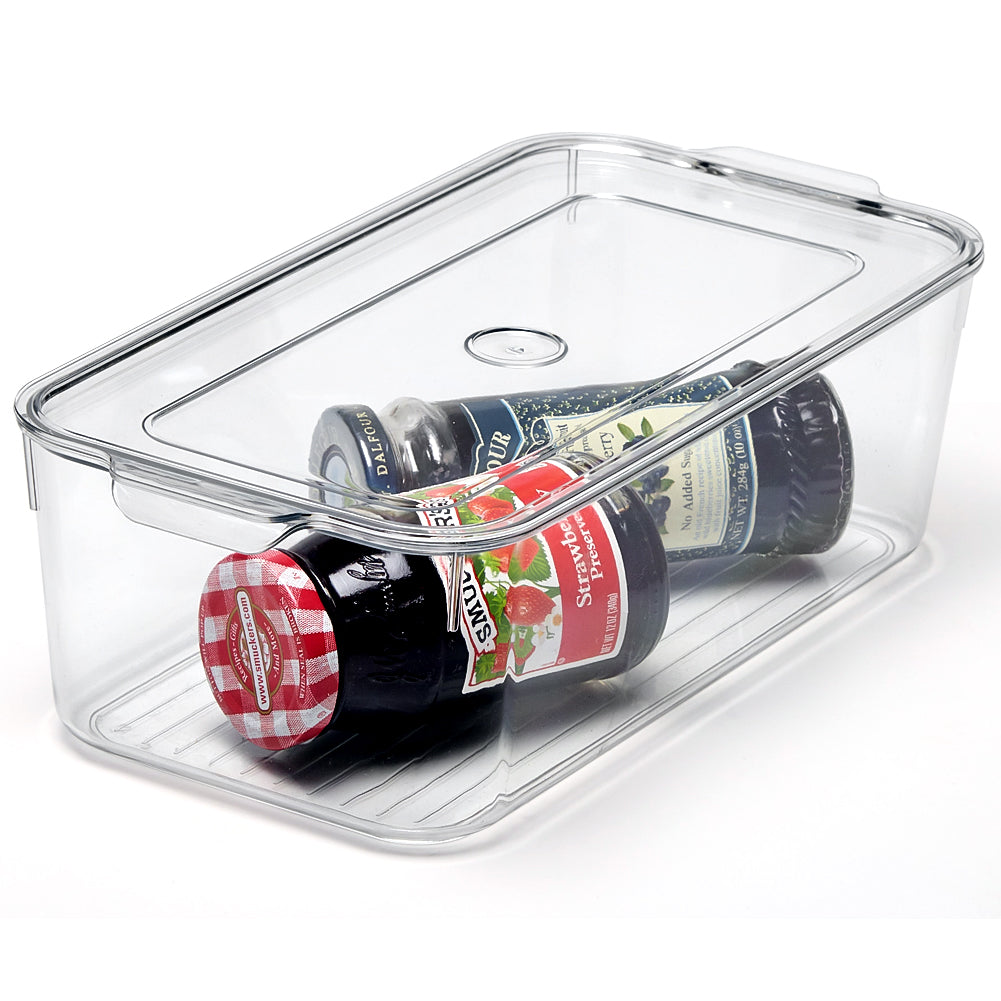 Clear Stackable Plastic Storage Bins