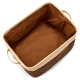 EZOWare Set of 3 Large Canvas Fabric Tweed Storage Organizer Cube Set 3 Pack/Assorted color